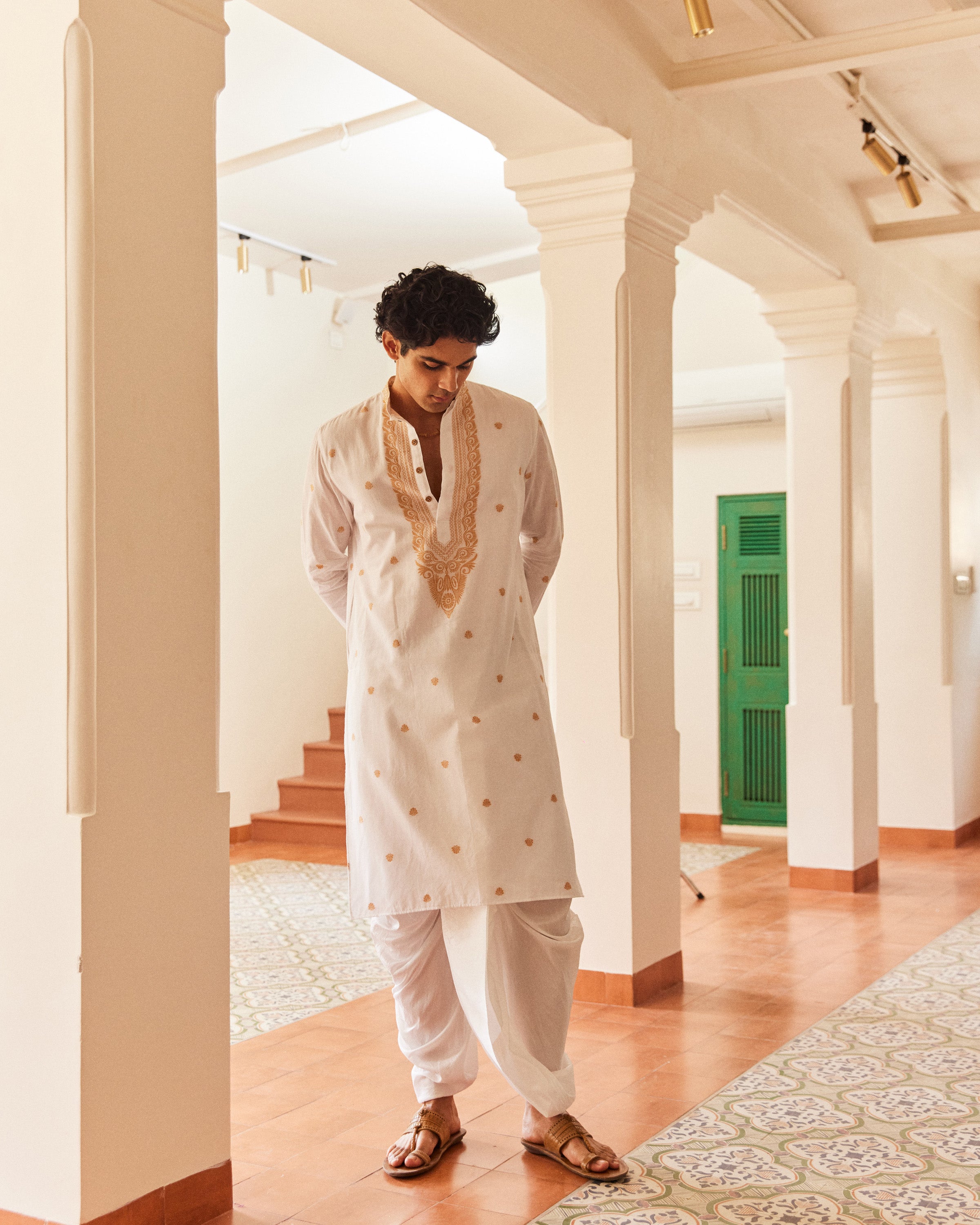 Bindu Mosh Jamdani  Kurta