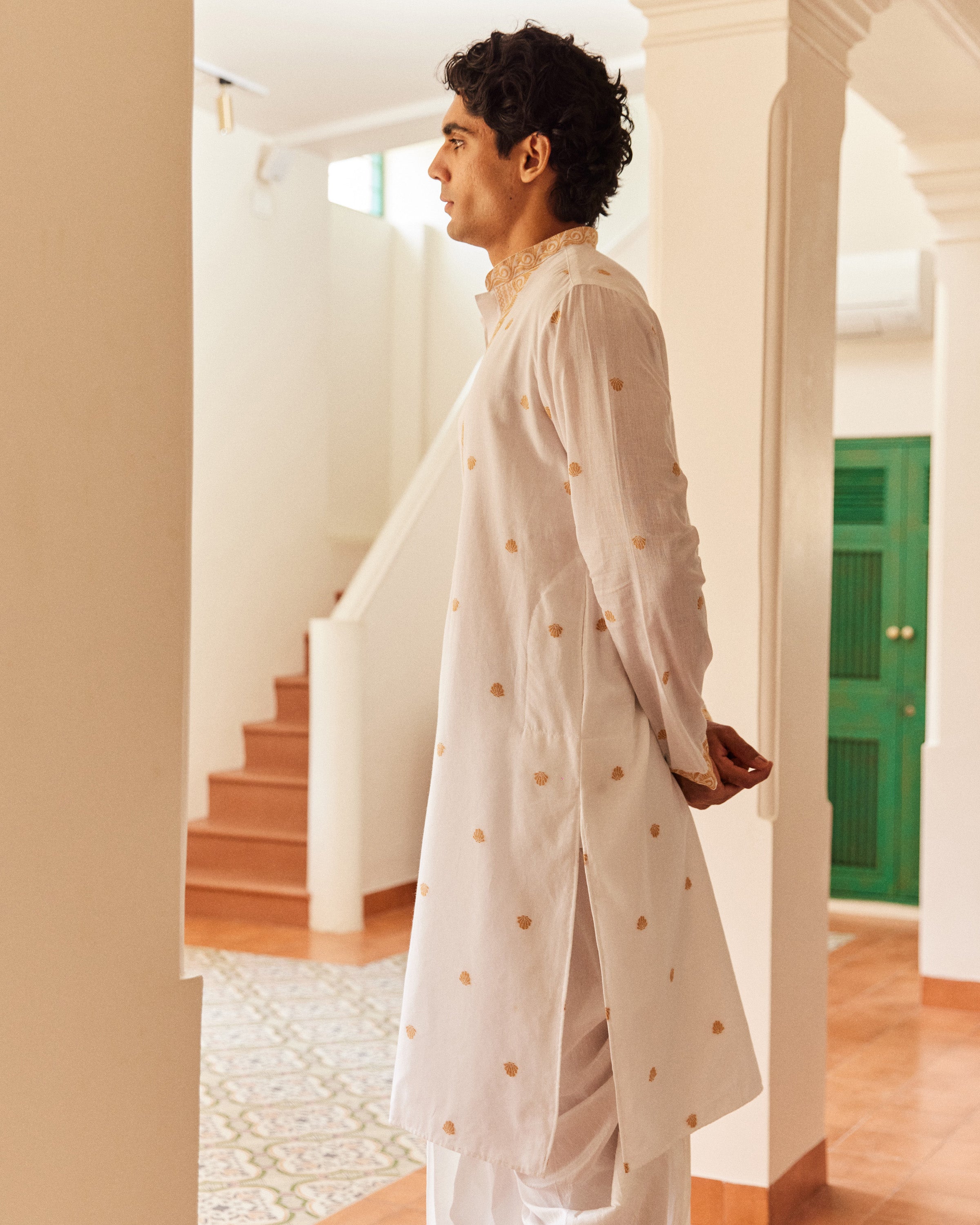 Bindu Mosh Jamdani  Kurta