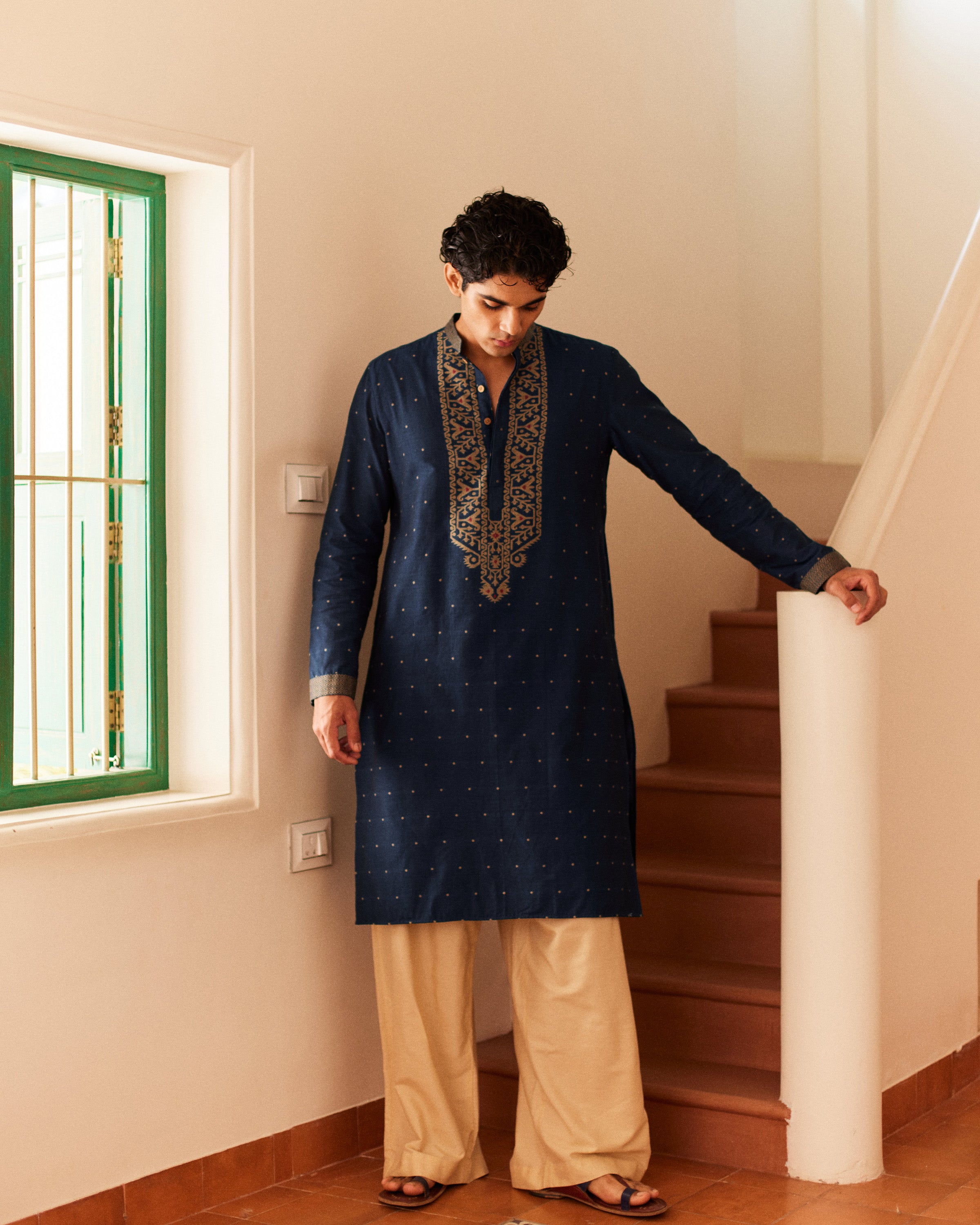 Niladri Jamdani kurta