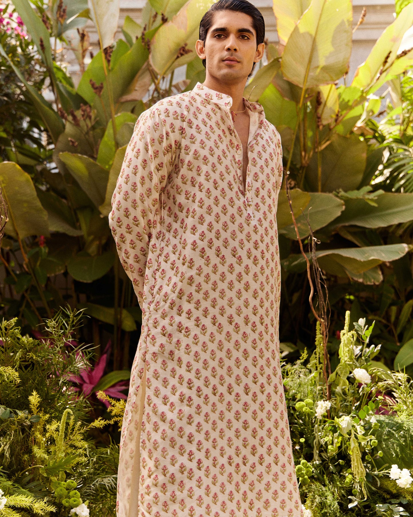 Anar Buta Pink kurta