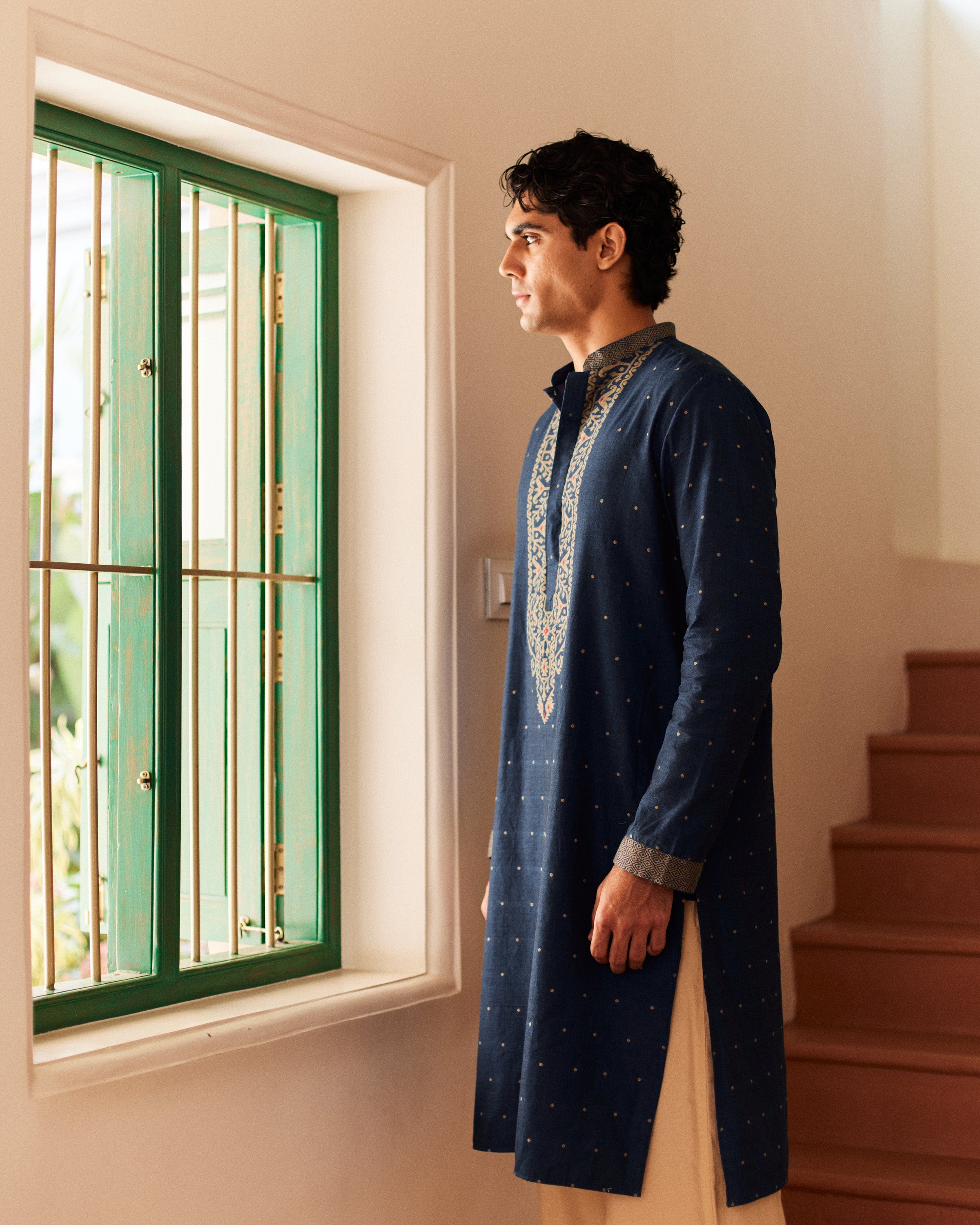 Niladri Jamdani kurta