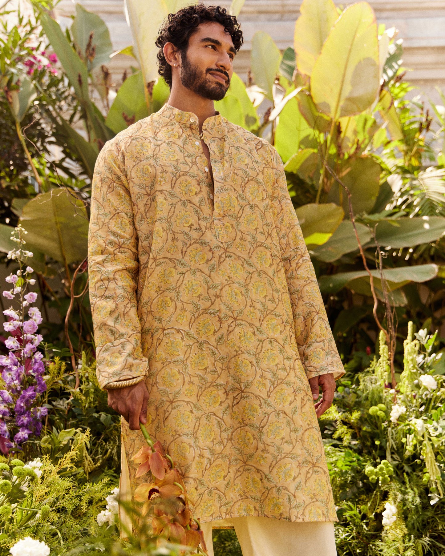 Jaba Kusum Yellow kurta