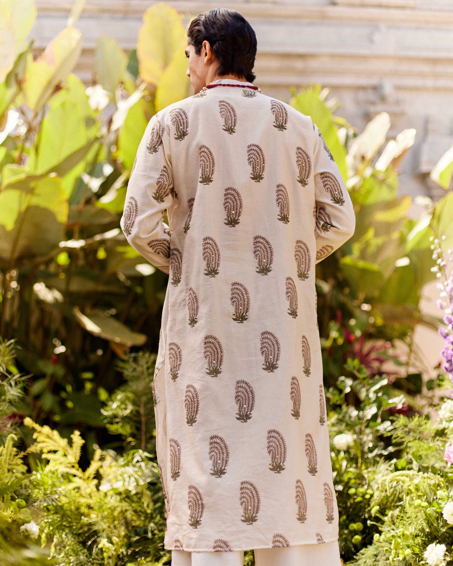 Embroidered Fern kurta