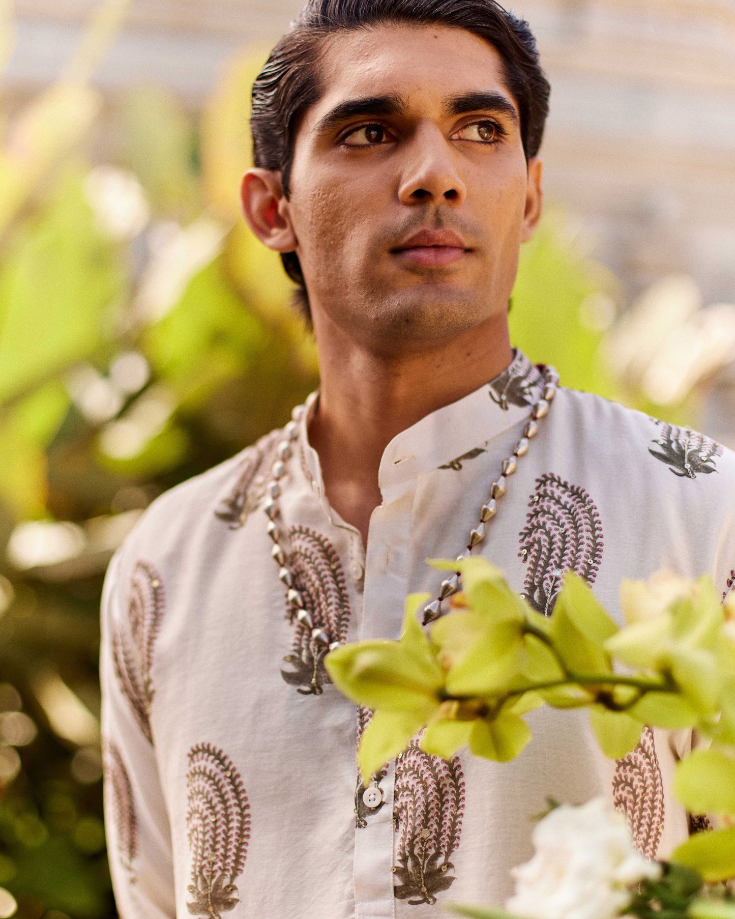 Embroidered Fern kurta