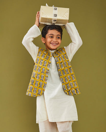 Bagru Machhli - Yellow Bandi