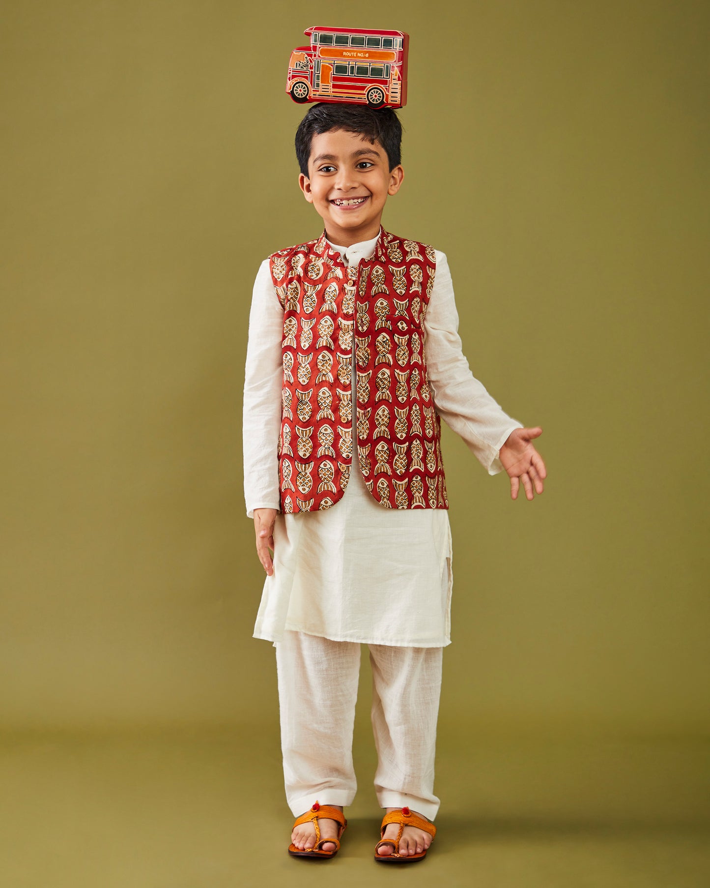 Bagru Machhli- Red Bandi