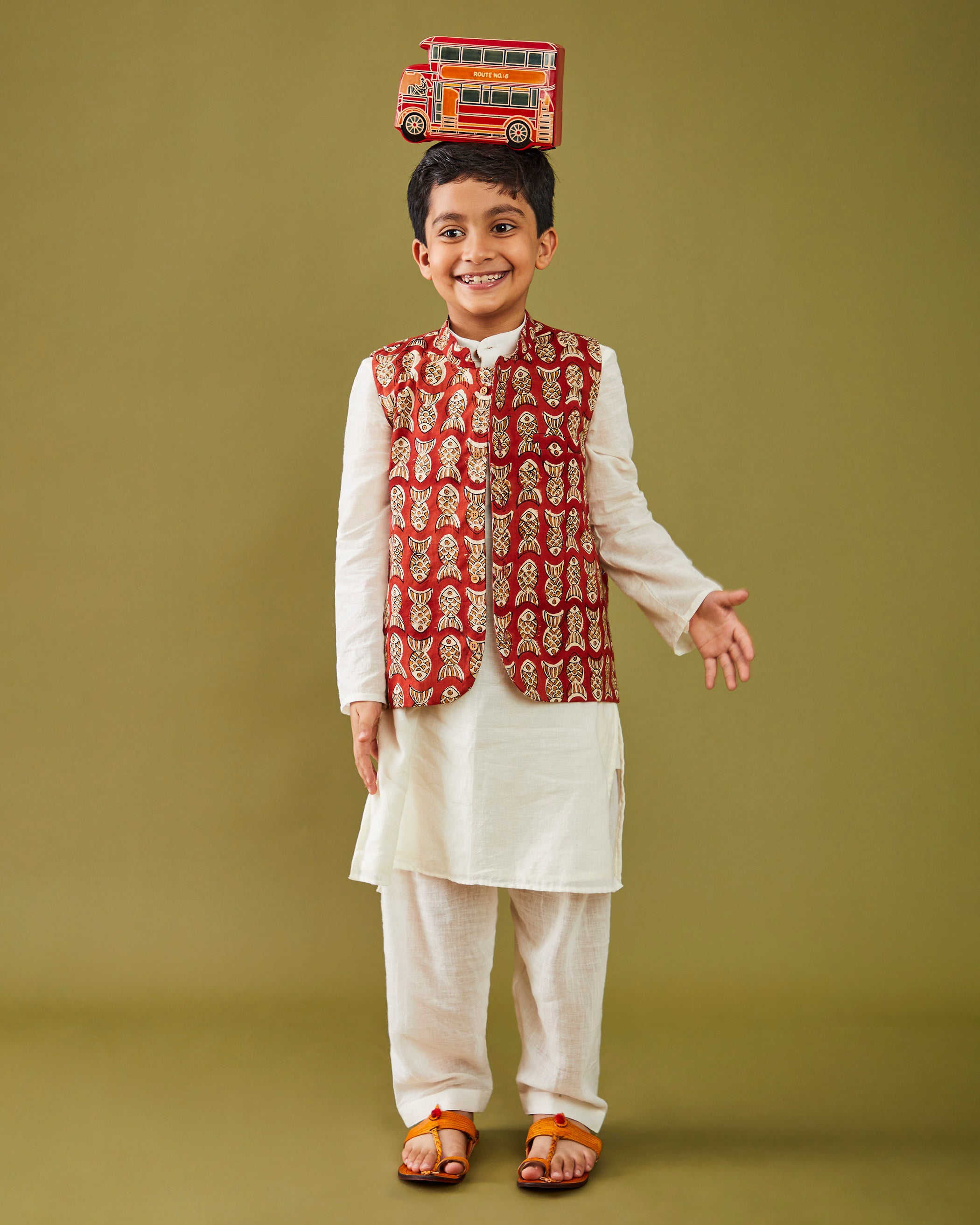 Bagru Machhli- Red Bandi