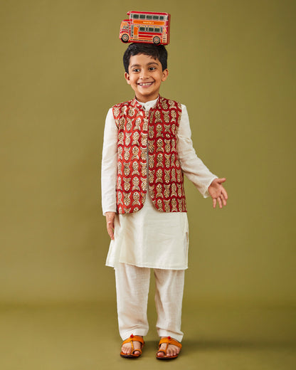 Bagru Machhli- Red Bandi