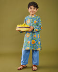 Bagru Bageecha Kurta Pajama Set