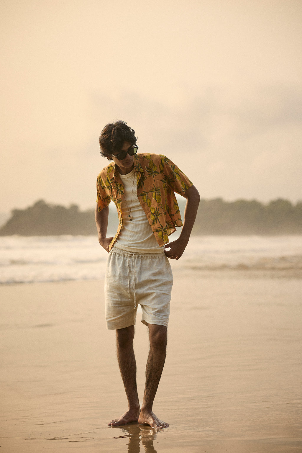 Ambo Tandri Peach Short Shirt