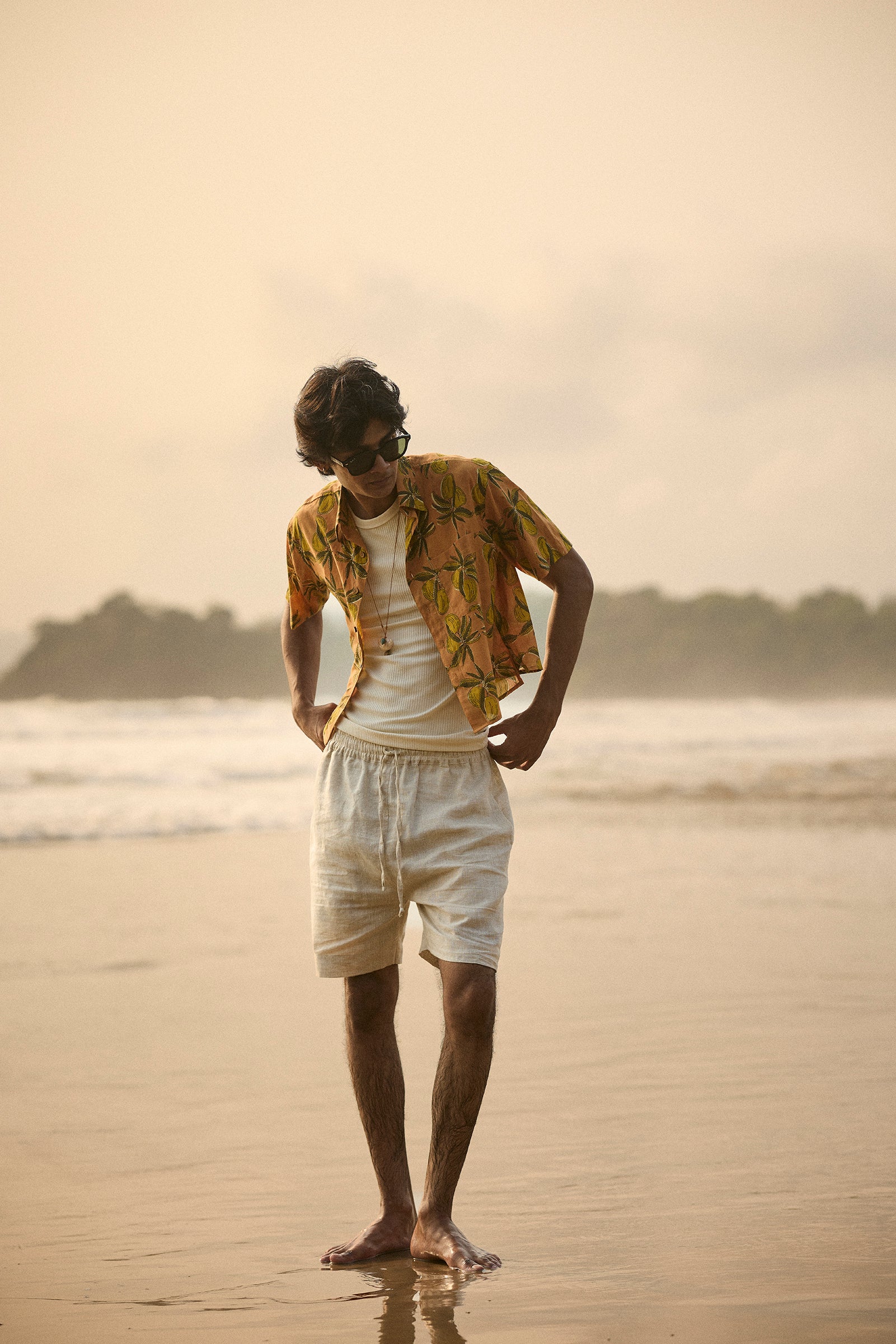 Ambo Tandri Peach Short Shirt