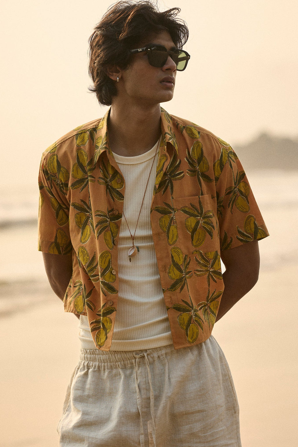 Ambo Tandri Peach Short Shirt