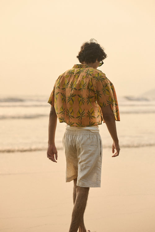 Ambo Tandri Peach Short Shirt