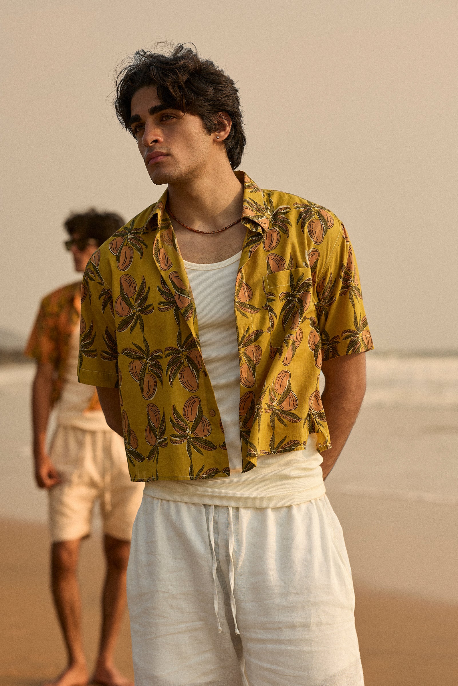 Ambo Tandri Mustard Short Shirt