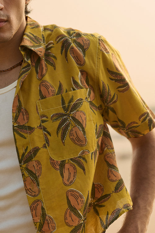Ambo Tandri Mustard Short Shirt