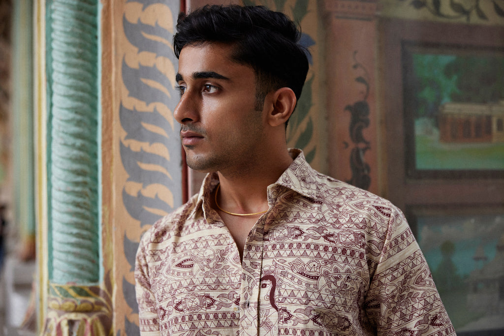 Madhubani Red Shirt