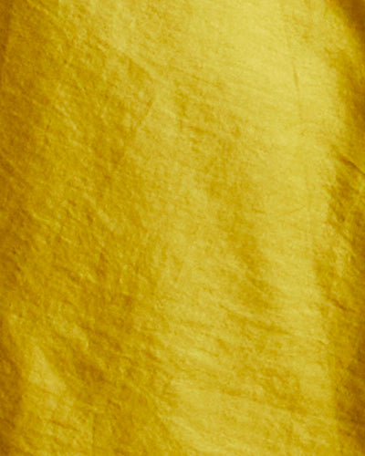 Yellow Pure Chanderi Saree With Double Gold Border