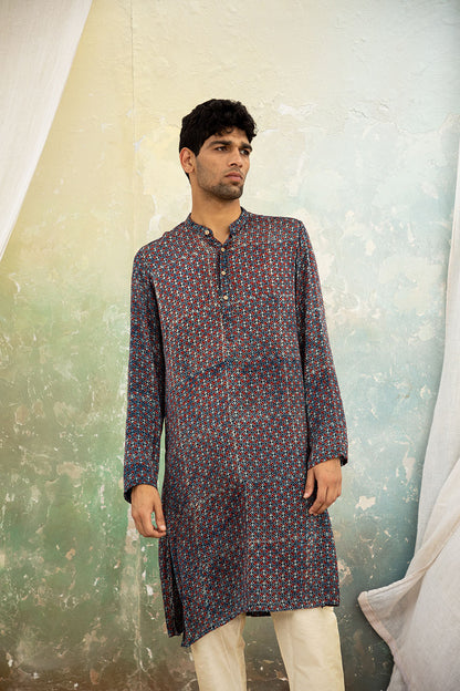 Jaal Red Modal Kurta