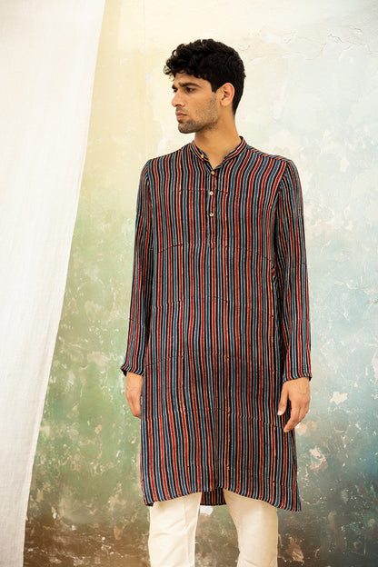 Anhad Black Modal Kurta