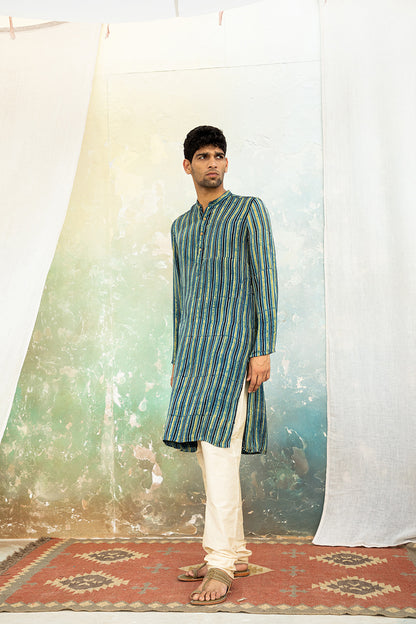 Anhad Green Modal Kurta