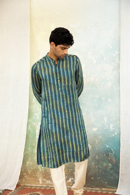 Anhad Green Modal Kurta