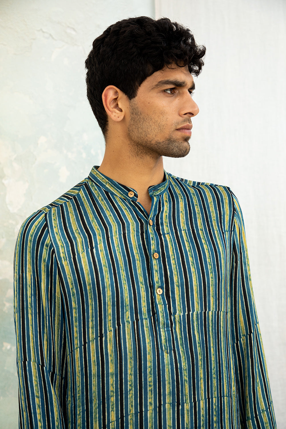 Anhad Green Modal Kurta