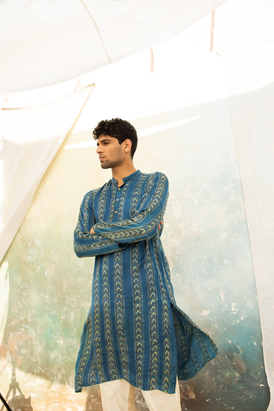 Teer Green Modal Kurta