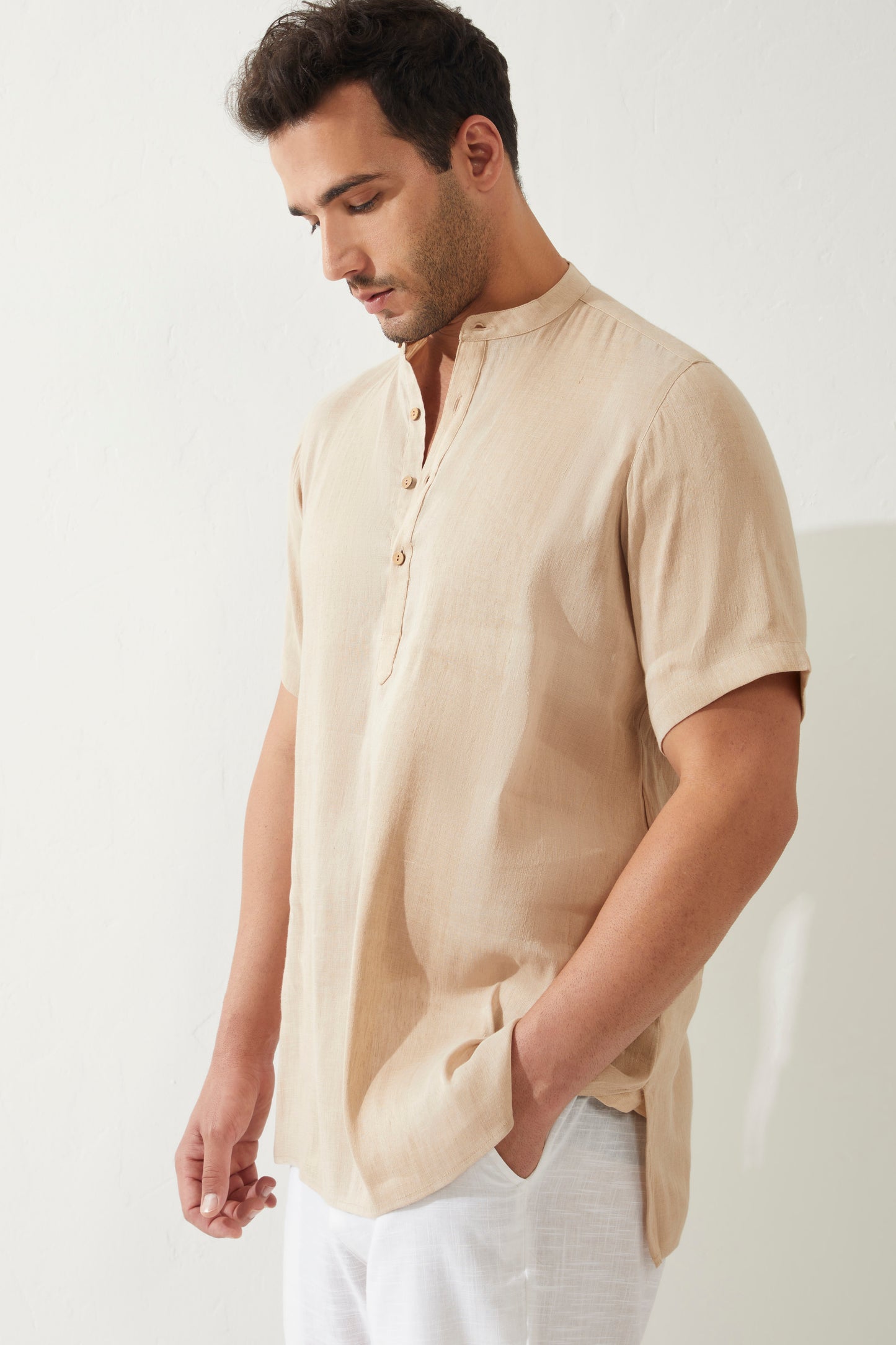 Kumbh Half Sleeve Short Kurta