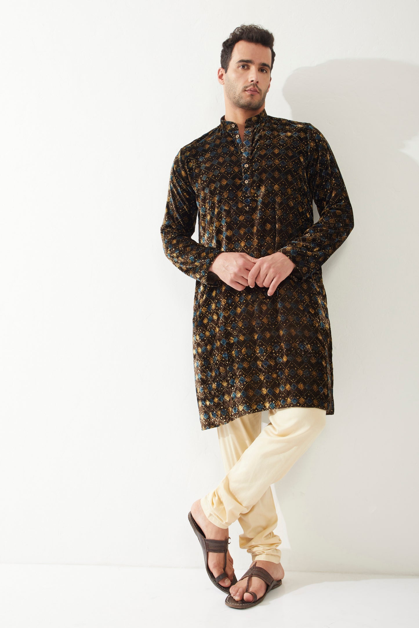 Bahurupi Velvet Kurta