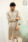 Naksh Silver Mashru Kurta