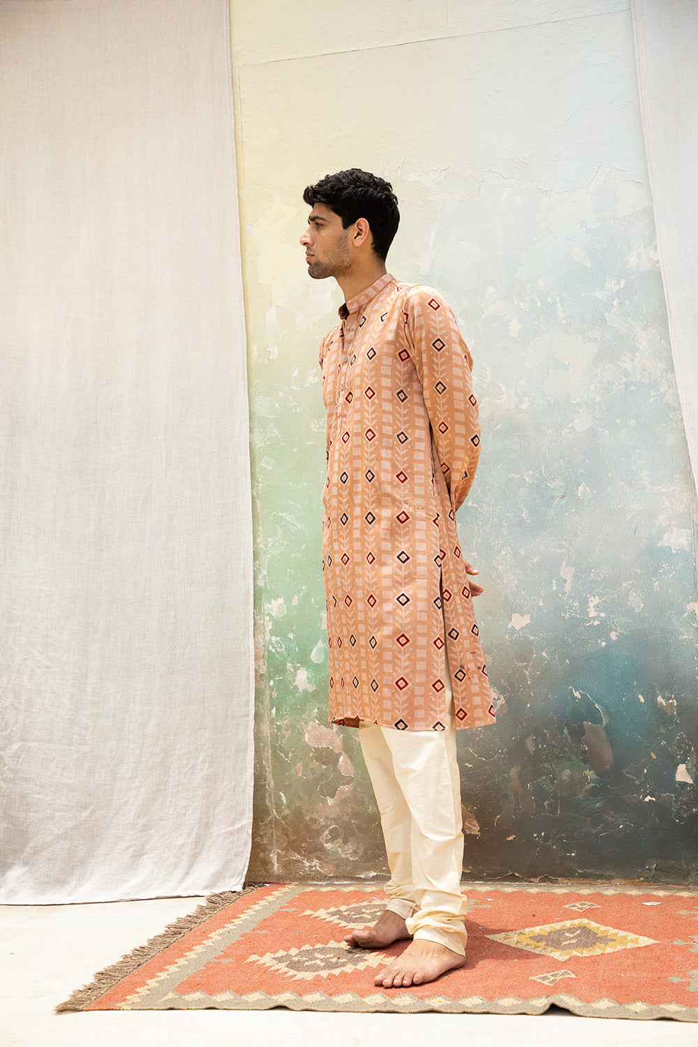 Pratiroop Mashru Kurta