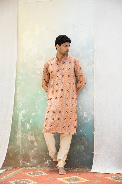 Pratiroop Mashru Kurta