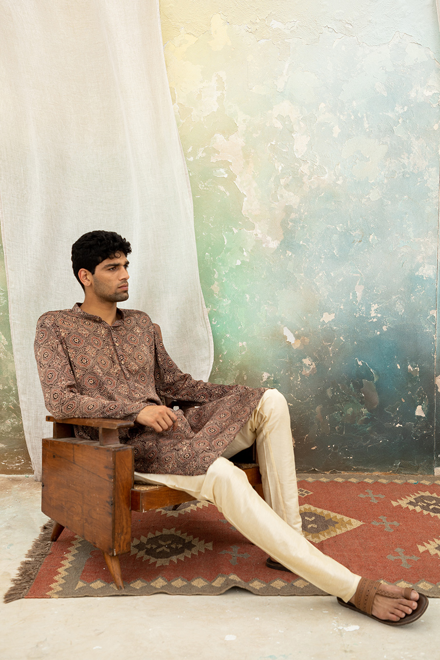 Sehar Brown Modal Kurta