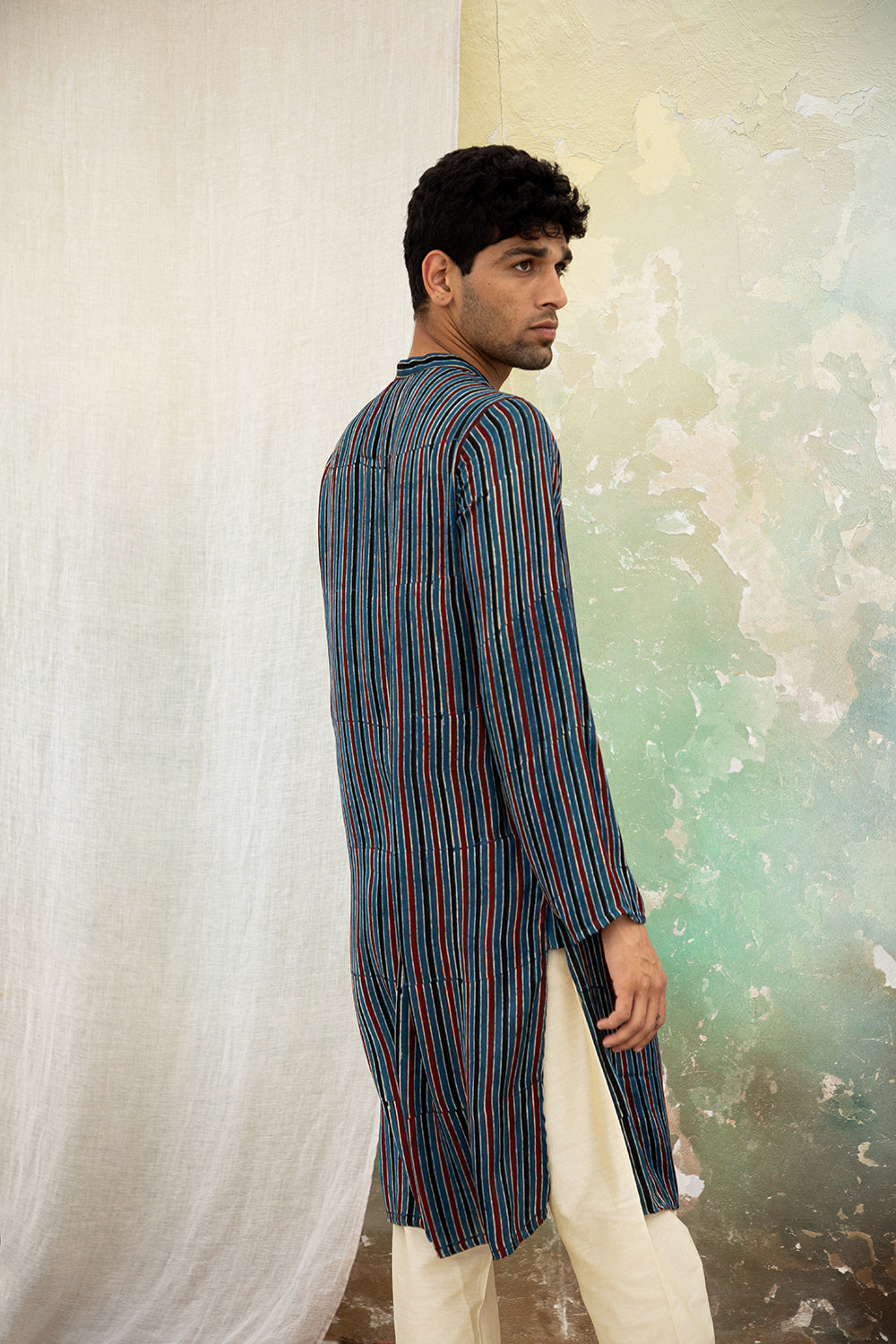 Anhad Blue Modal Kurta