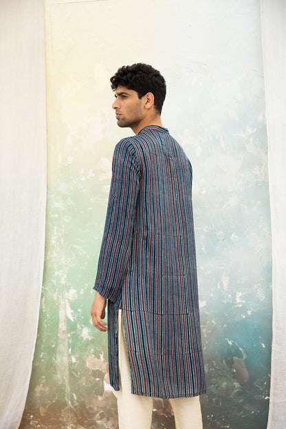 Anhad Blue Modal Kurta