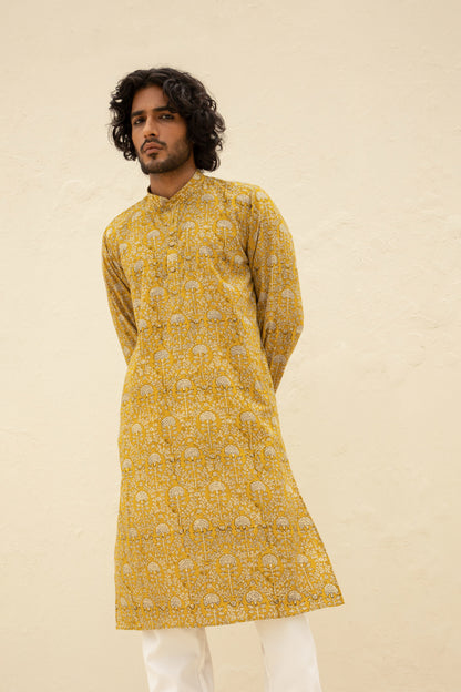 Gendha Ochre Kurta