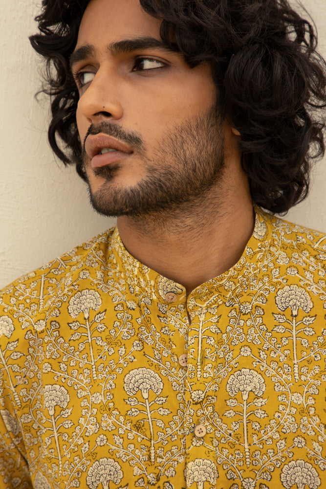 Gendha Ochre Kurta