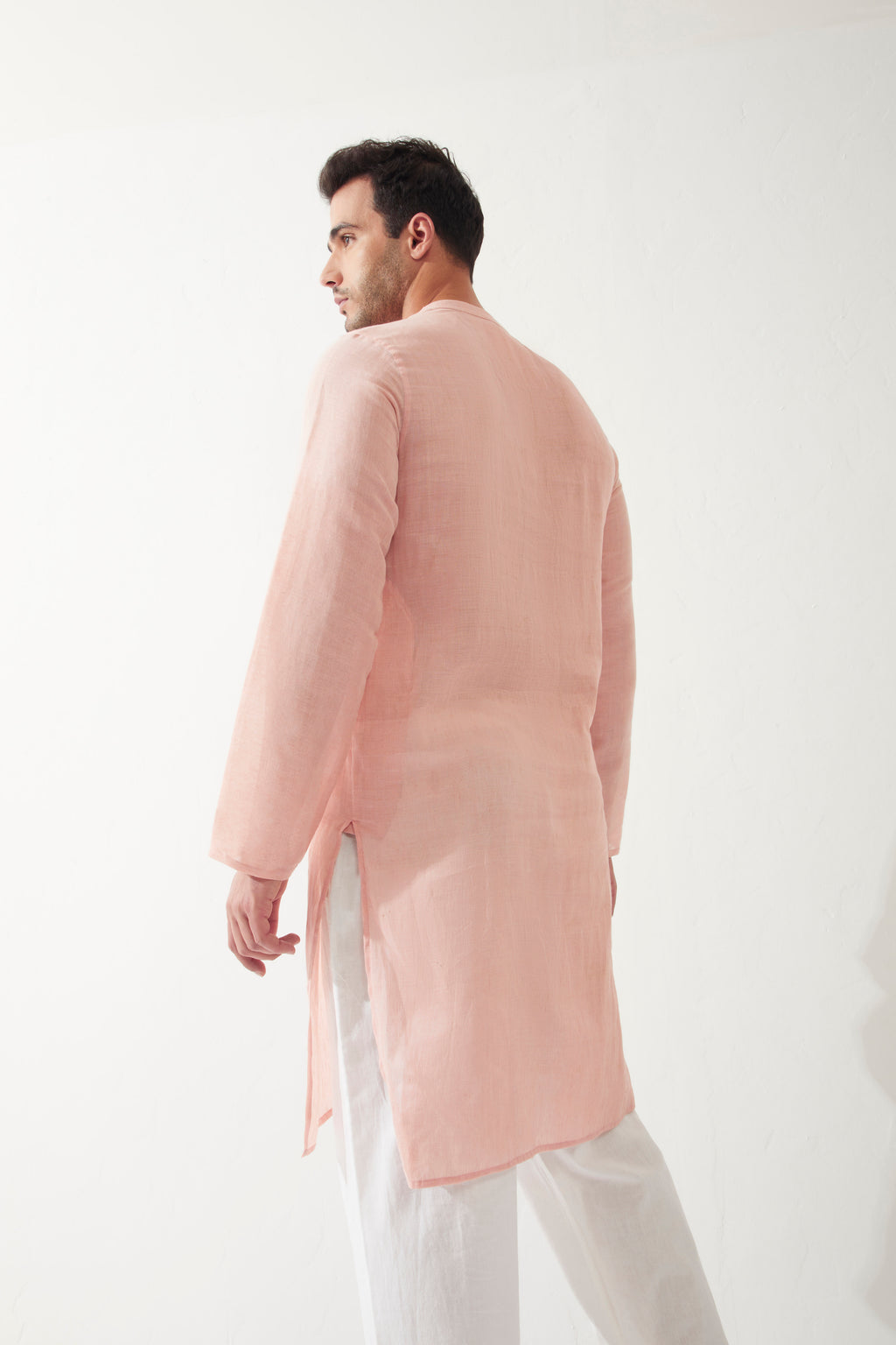 Gulabi Long Kurta