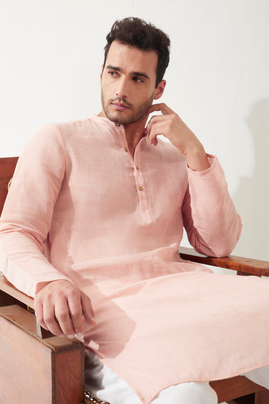 Gulabi Long Kurta