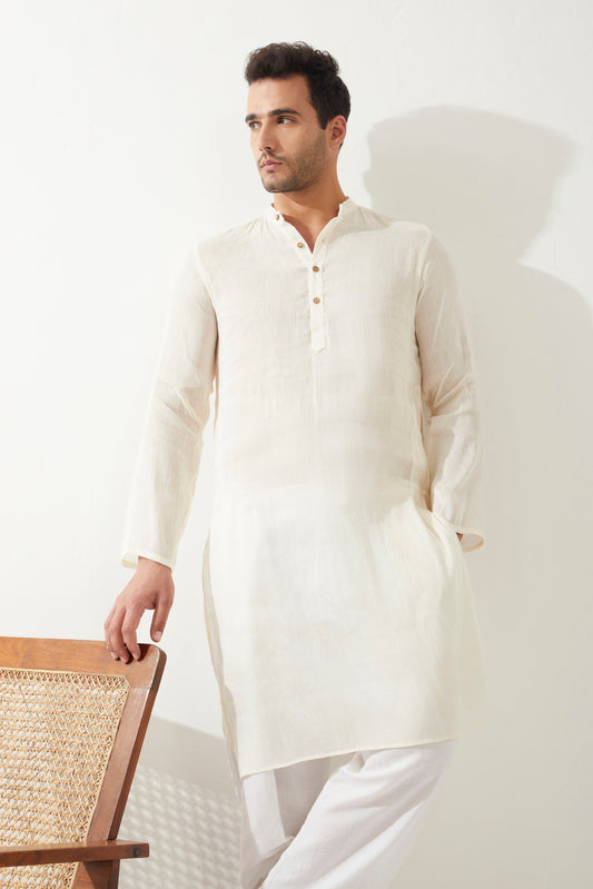 Shwet Long Kurta