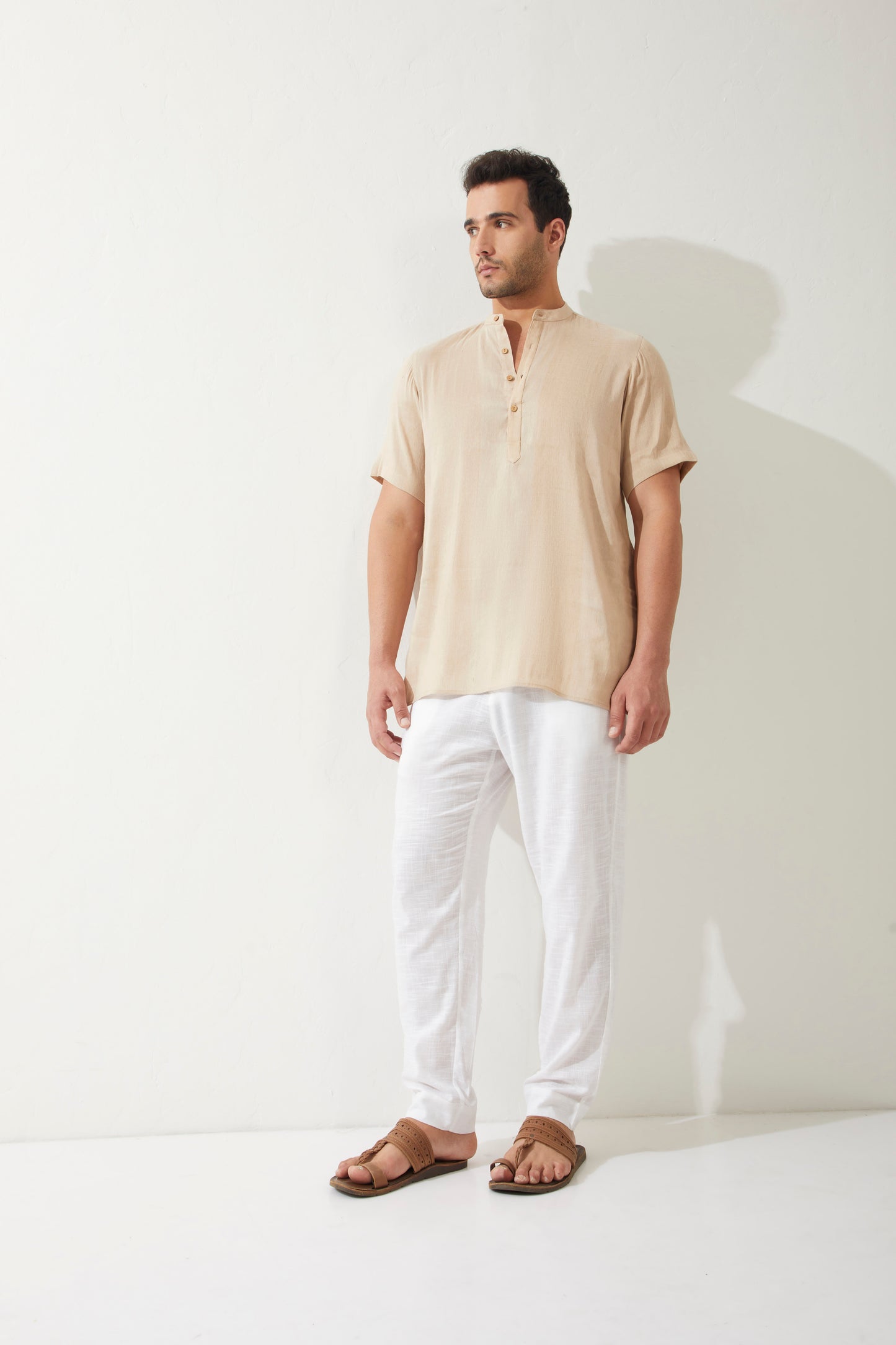 Kumbh Half Sleeve Short Kurta