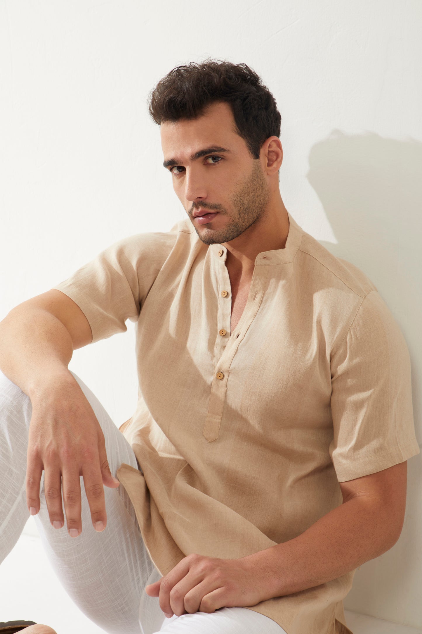 Kumbh Half Sleeve Short Kurta