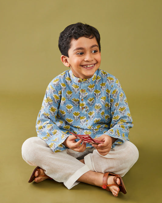 Sanganeri Kyaari Kurta Pajama Set