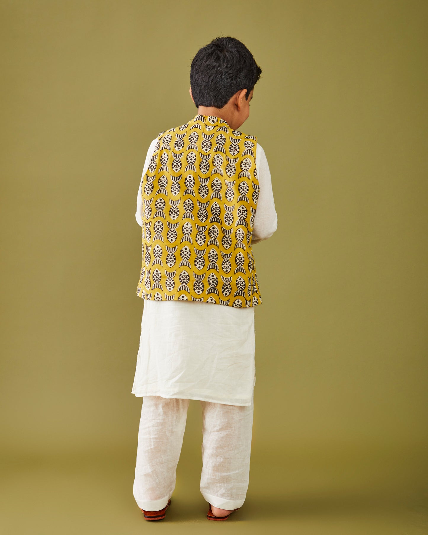 Bagru Machhli - Yellow Bandi