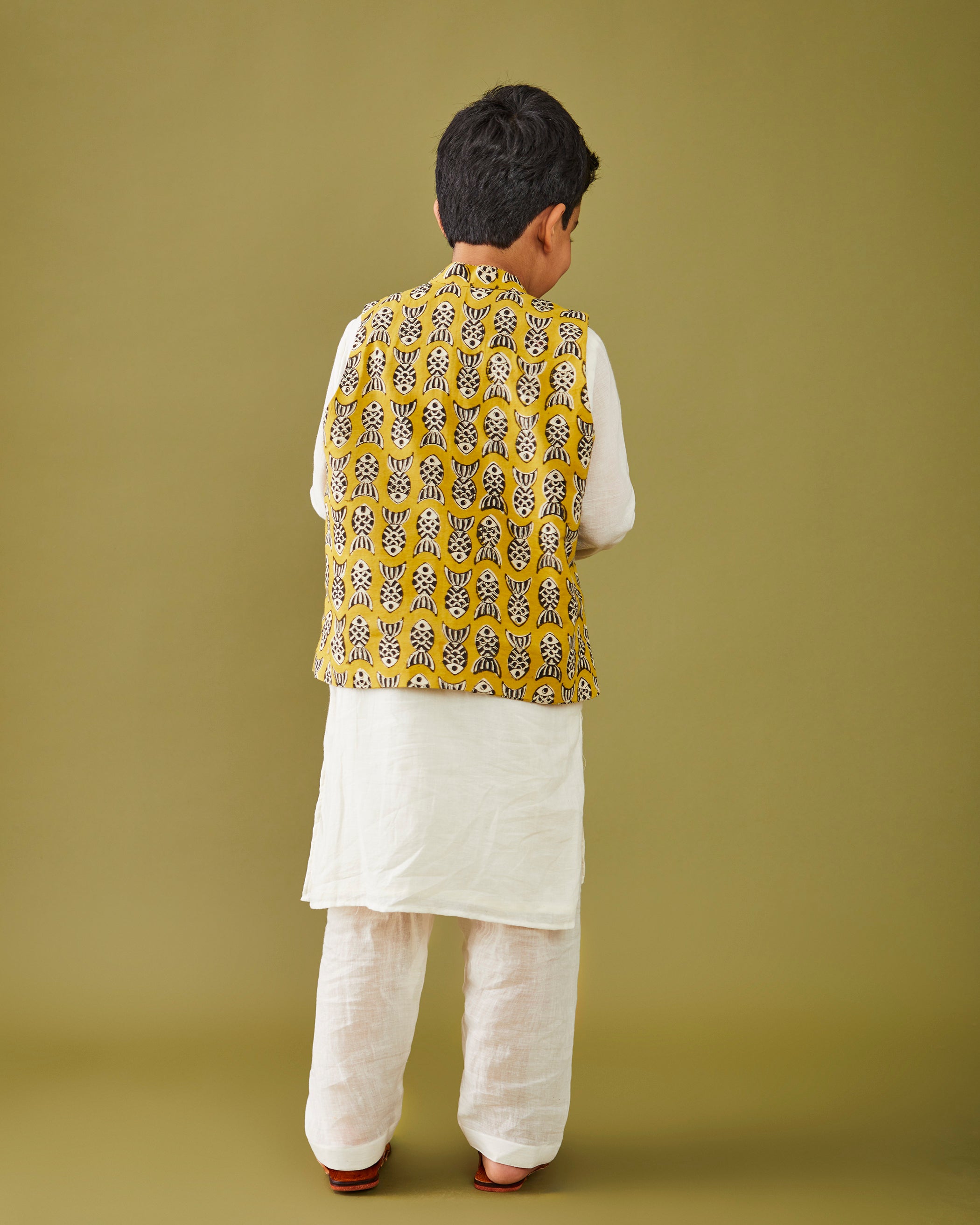 Bagru Machhli - Yellow Bandi
