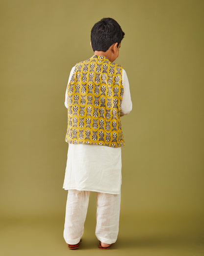 Bagru Machhli - Yellow Bandi