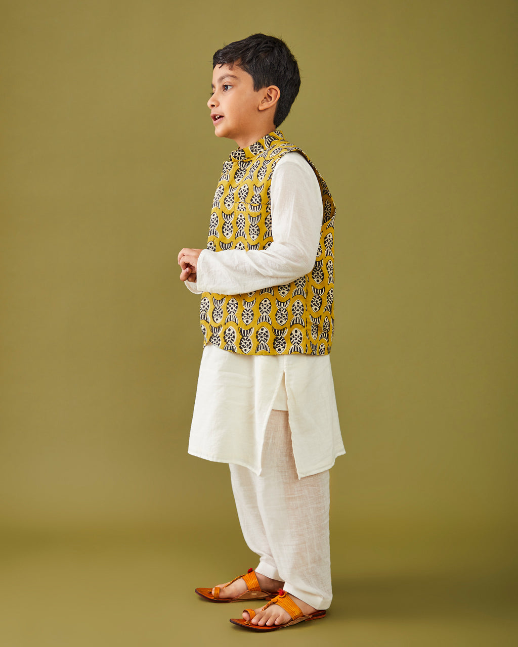 Bagru Machhli - Yellow Bandi