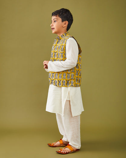 Bagru Machhli - Yellow Bandi