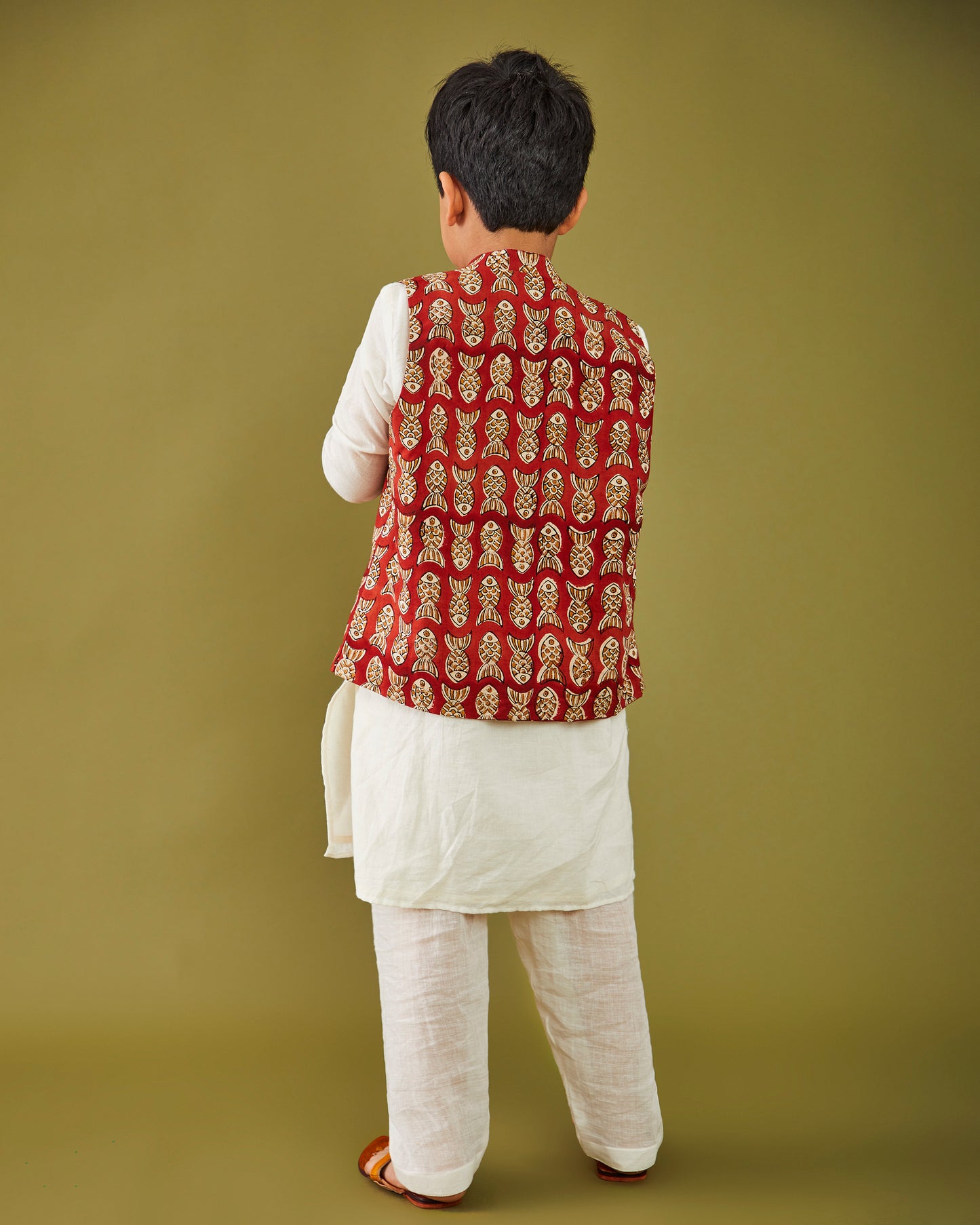 Bagru Machhli- Red Bandi