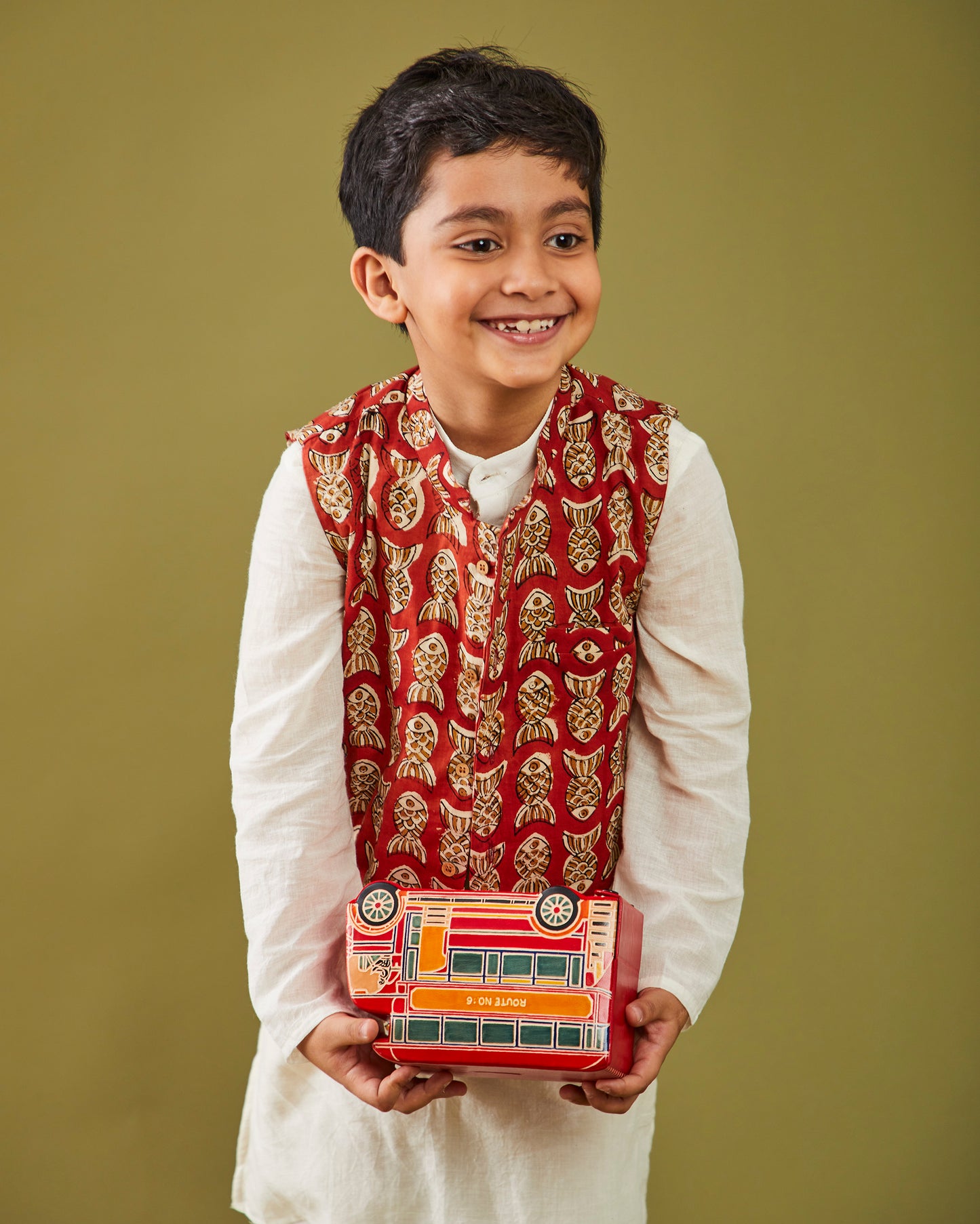 Bagru Machhli- Red Bandi